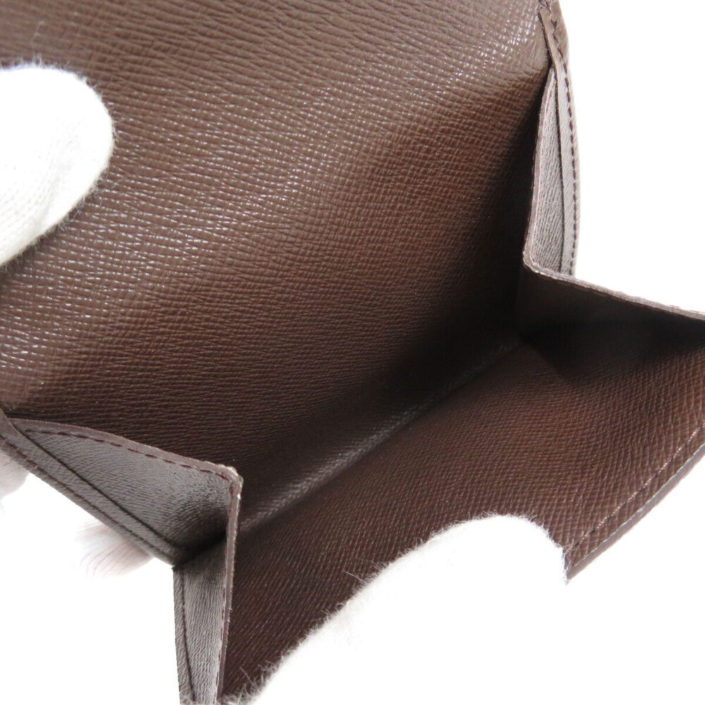 Louis Vuitton Ebene Portefeuille Elise Bi Wallet Brown Damier fold Compact - Picture 6 of 6